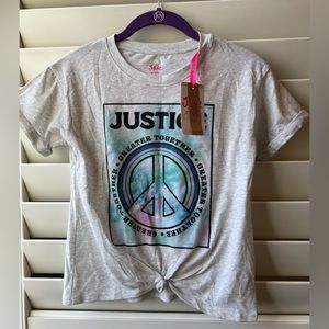 Justin Tee Shirt - “Greater Together” - S (7-8) Gray